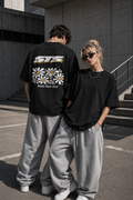 STS I Oversized I Blumenprint I Black Yellow