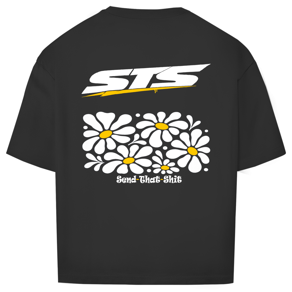 Oversized T-Shirt | Blumenprint | Yellow