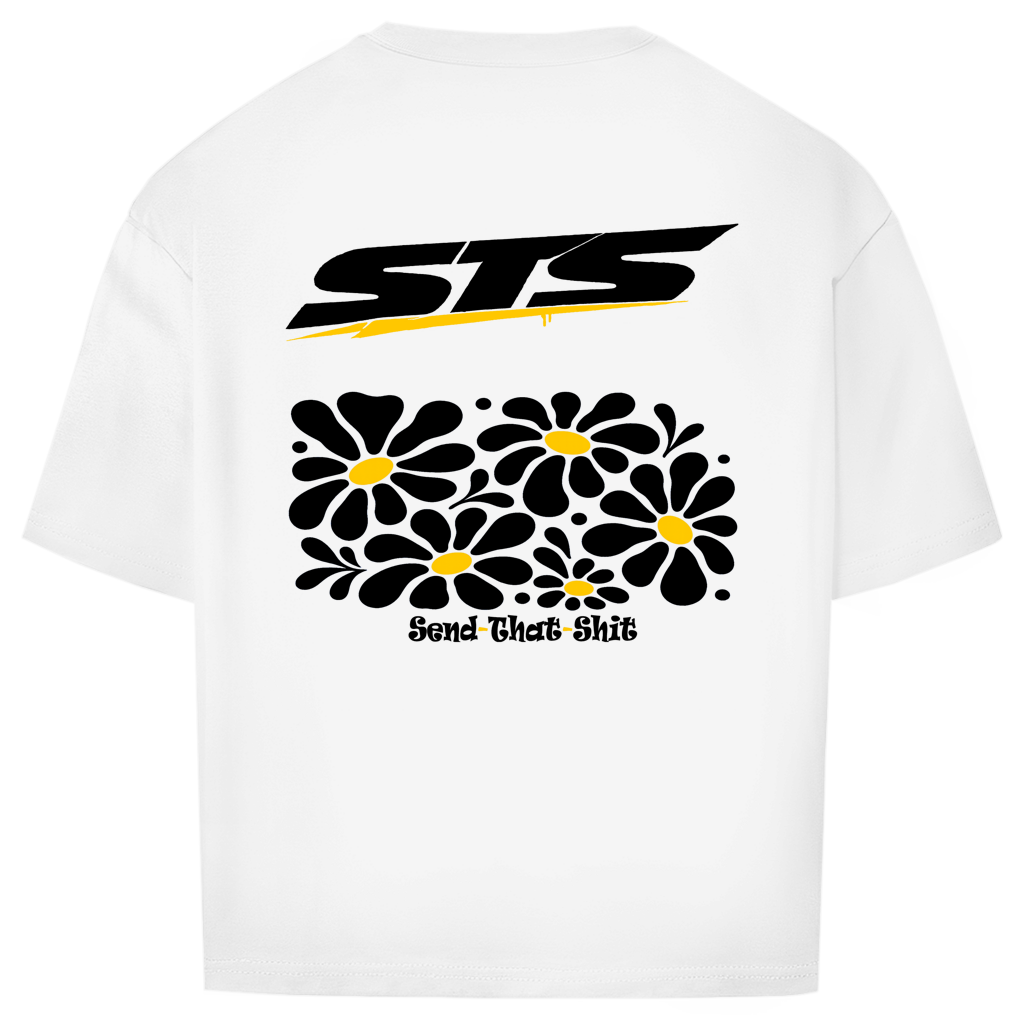 Oversized T-Shirt | Blumenprint | Yellow