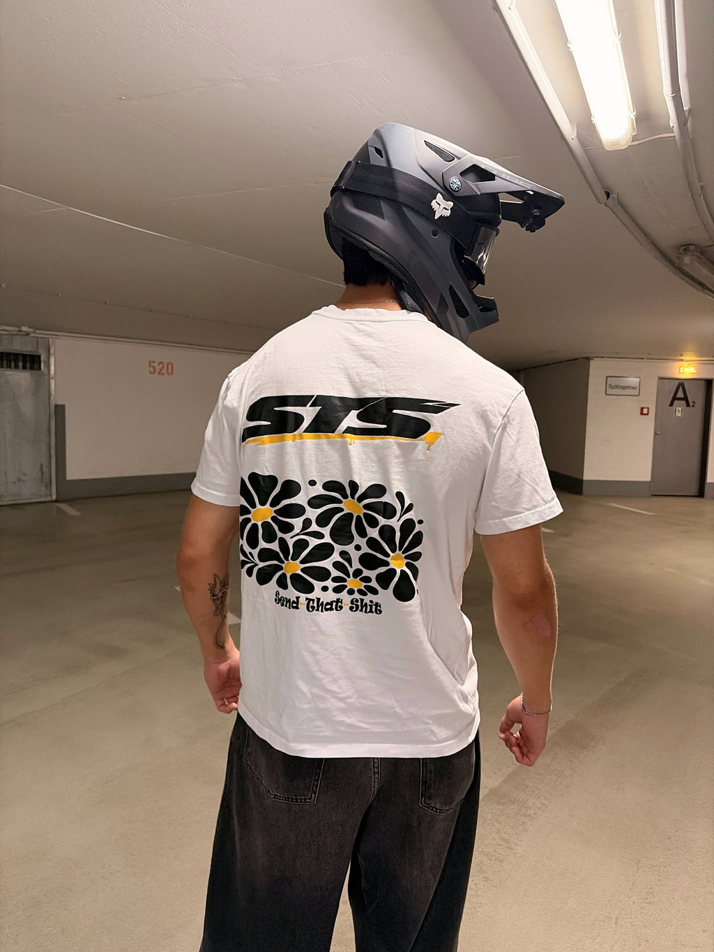 Oversized T-Shirt | Blumenprint | Yellow